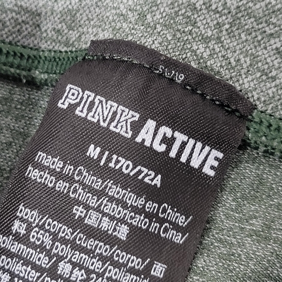 Victoria's Secret Pink Active Leggings Womens Size Medium Green - Picture 2 of 6